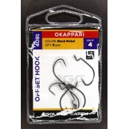 Гачки для лову риби, GC Offset Okkapari 4091, 6шт/уп, колір BN, №4